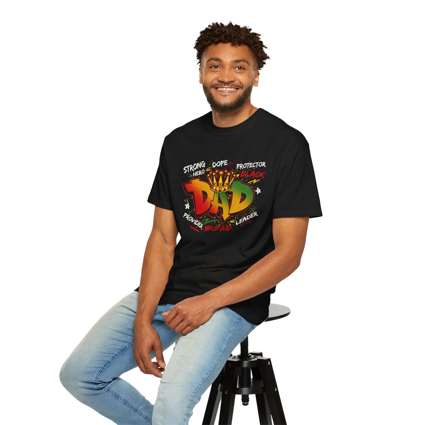 Strong, Dope, Black Dad T-Shirt